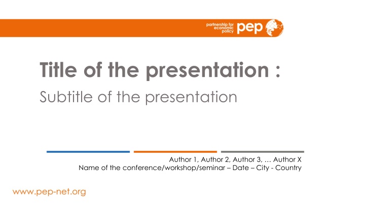 title of the presentation subtitle