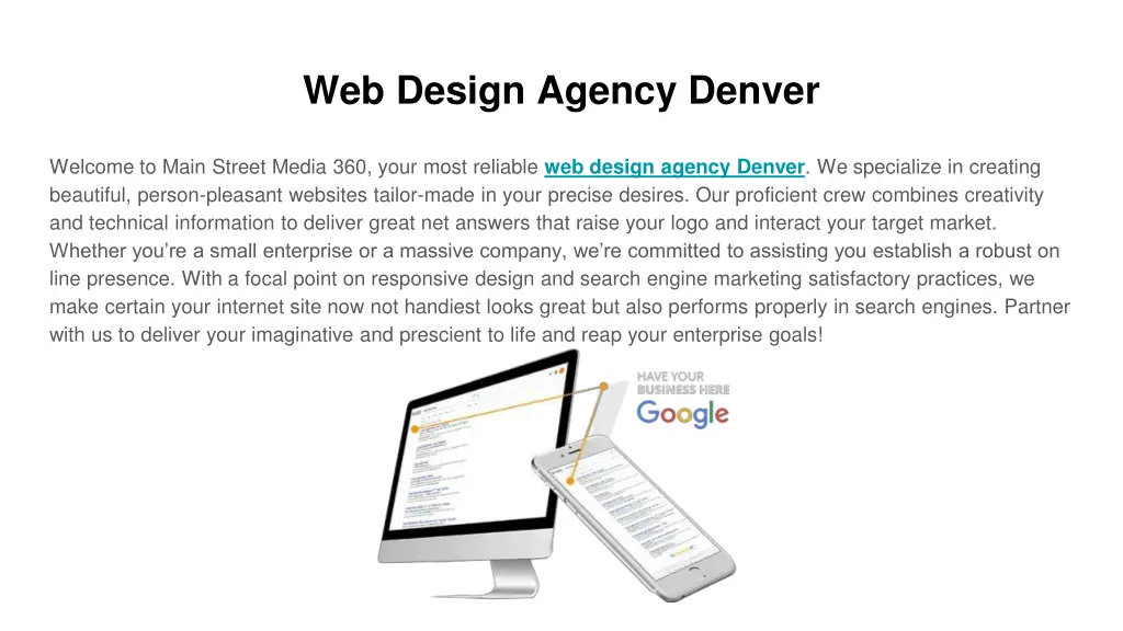 web design agency denver