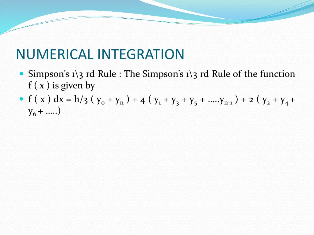 numerical integration 3