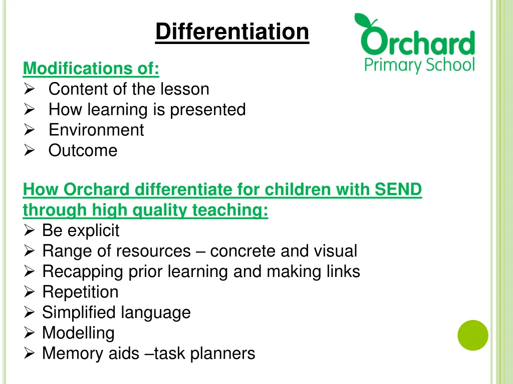 differentiation