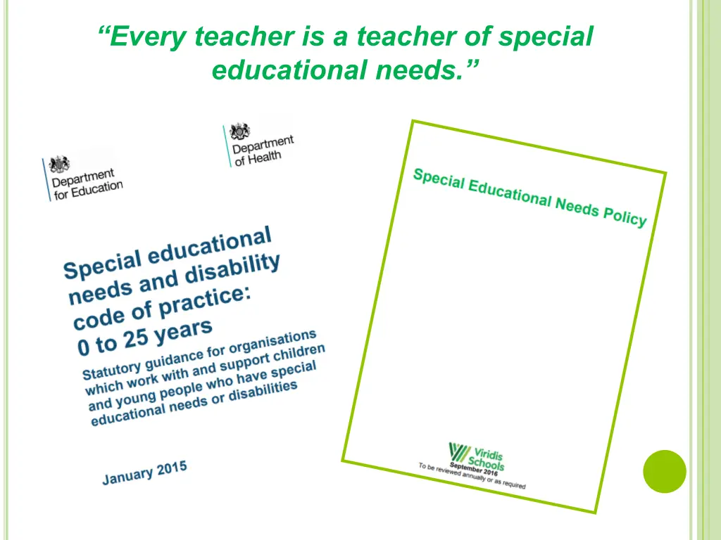 every teacher is a teacher of special educational