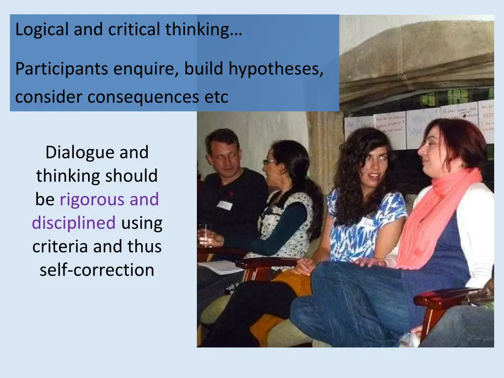 l ogical and critical thinking participants