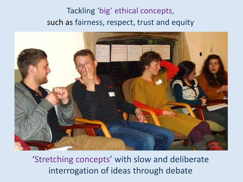 tackling big ethical concepts such as fairness