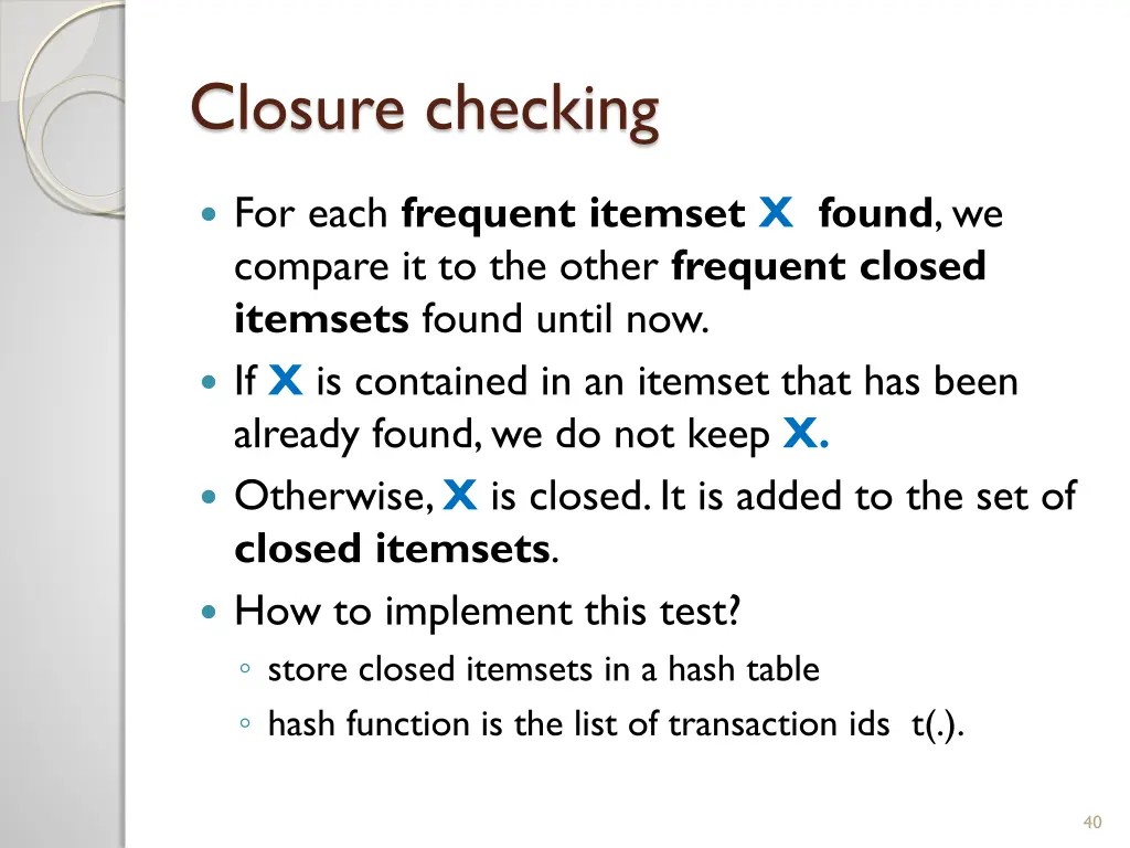 closure checking