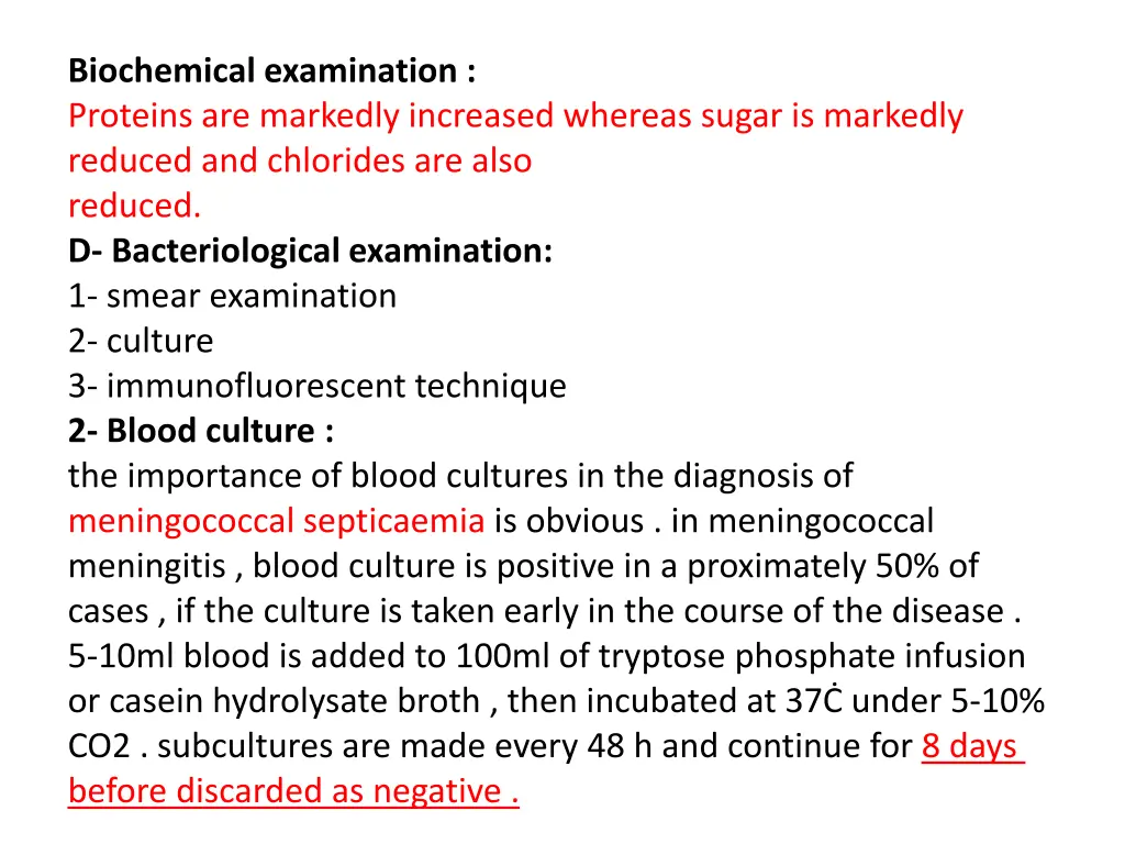 biochemical examination proteins are markedly