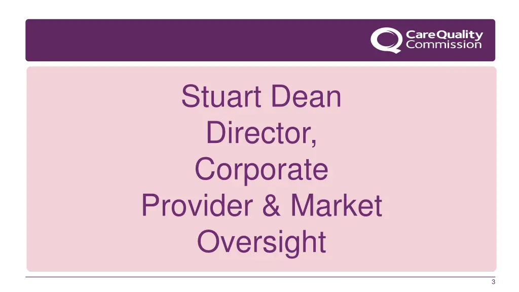 stuart dean director corporate provider market