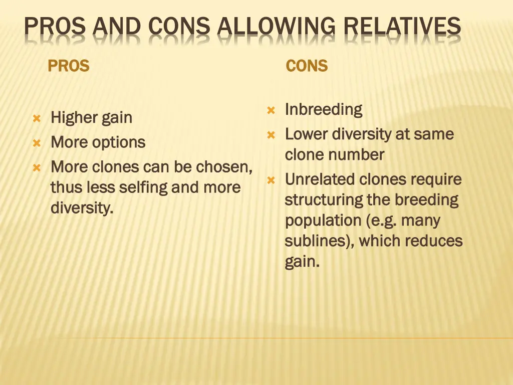 pros and cons allowing relatives