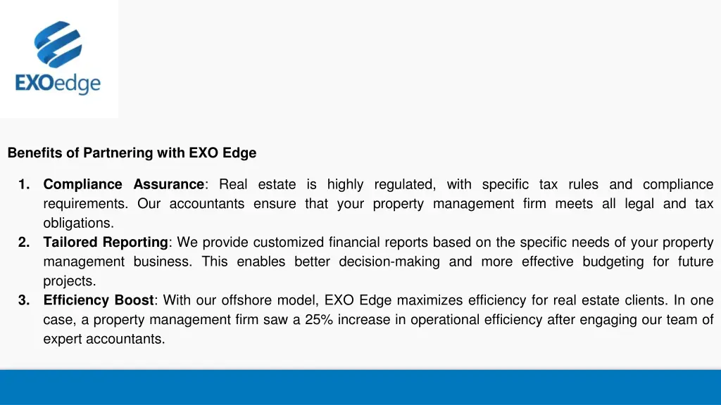 benefits of partnering with exo edge