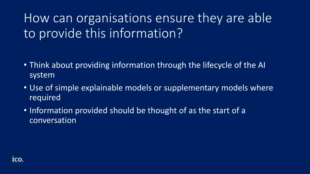 how can organisations ensure they are able