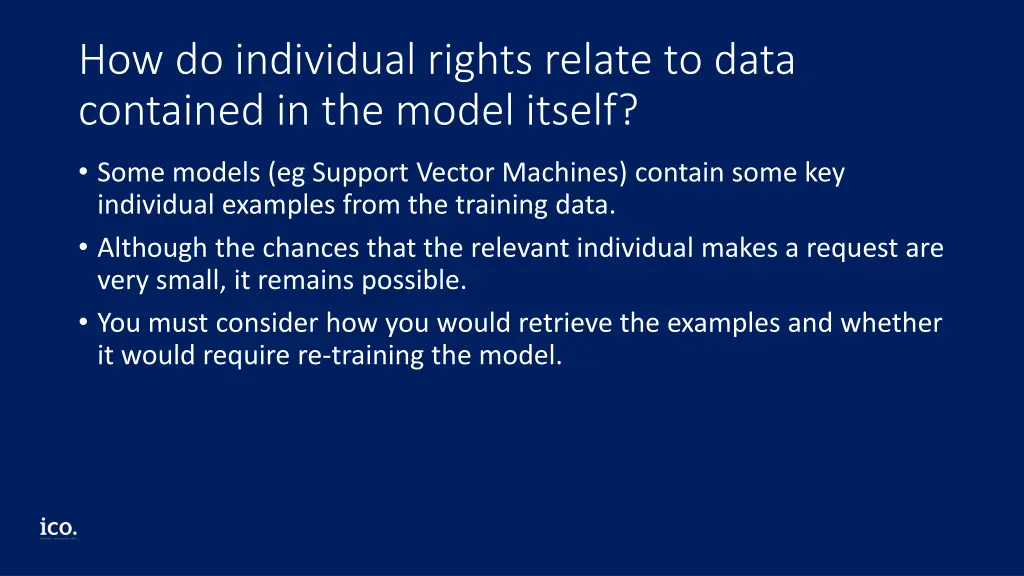 how do individual rights relate to data contained