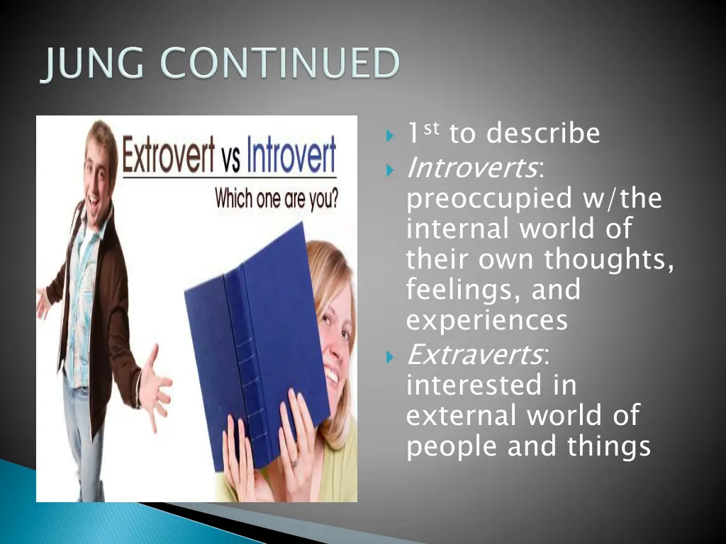 1 st to describe introverts preoccupied