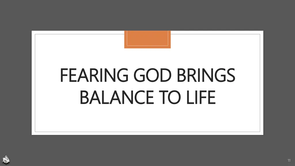 fearing god brings fearing god brings balance