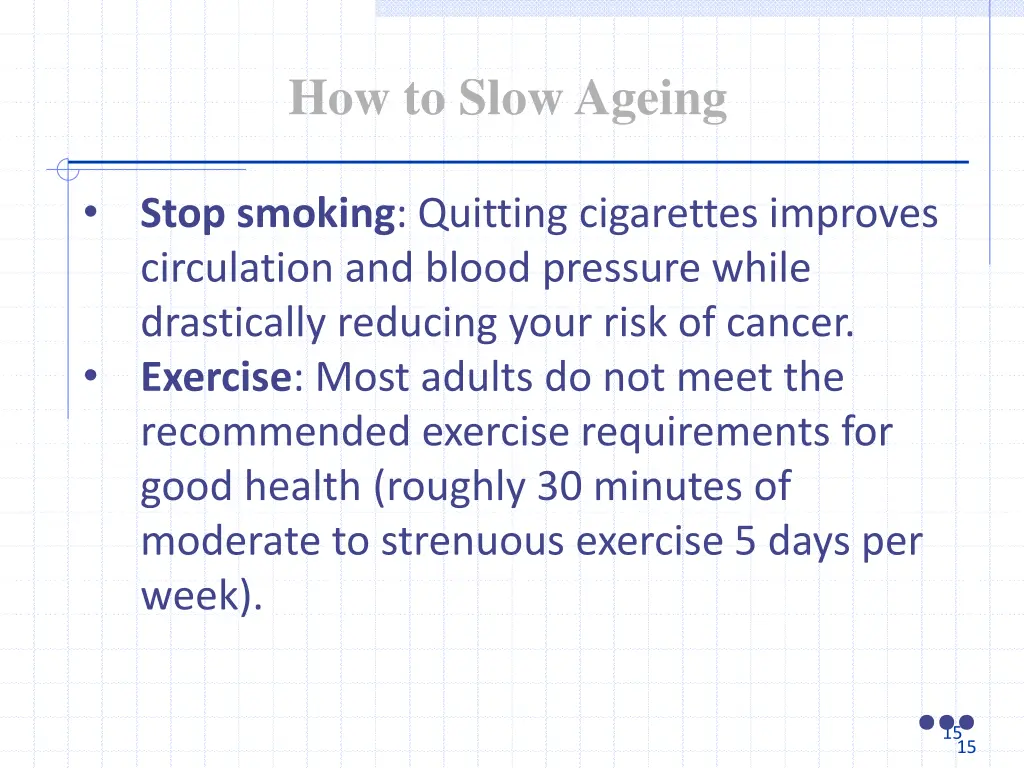 how to slow ageing 1