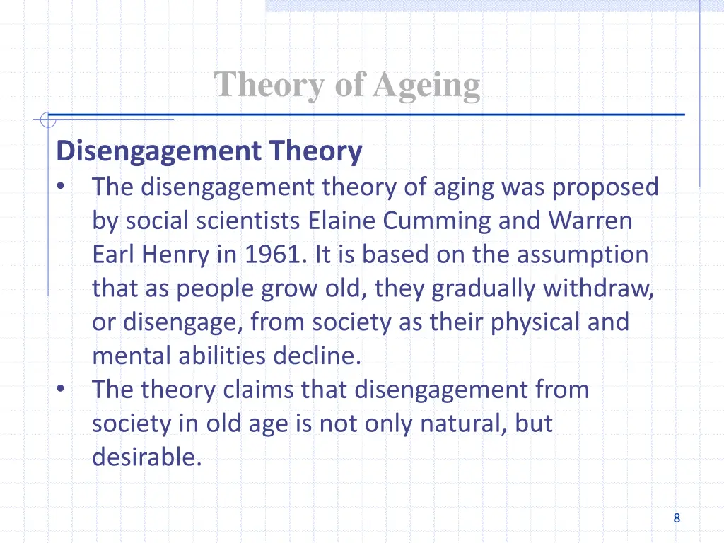 theory of ageing 2