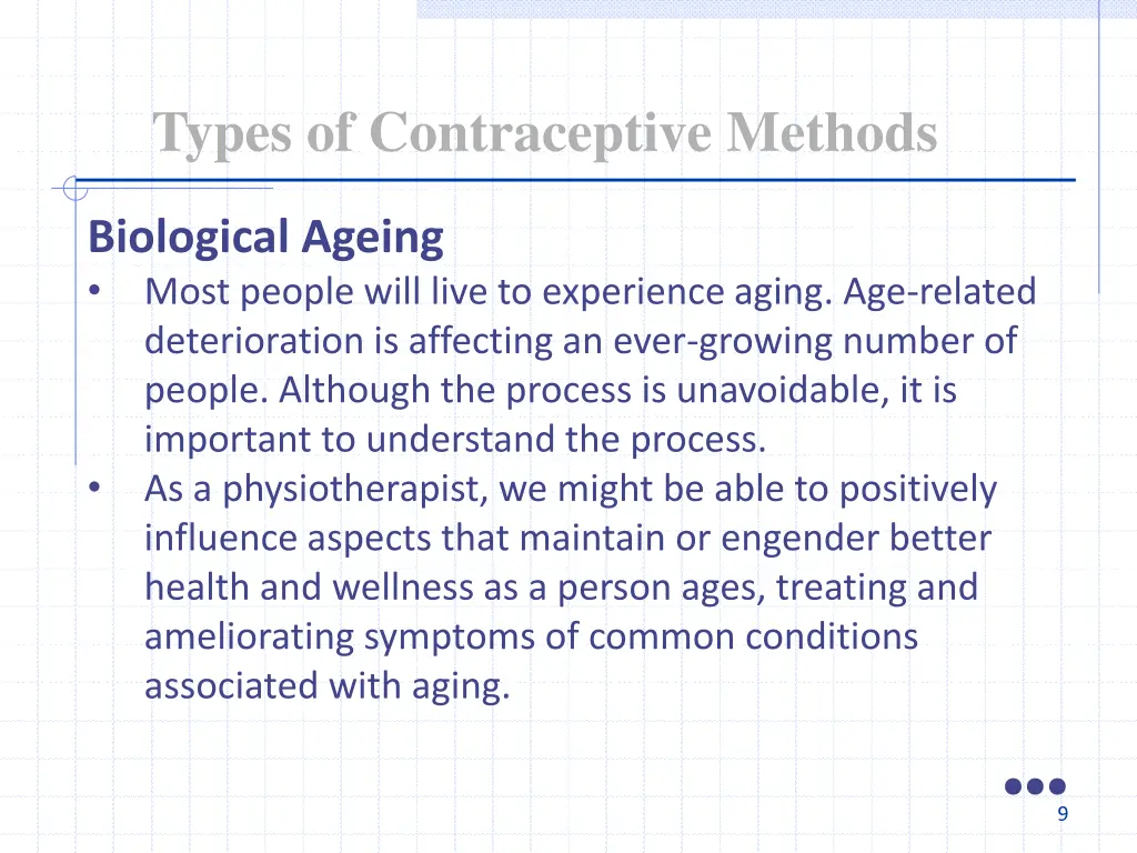 types of contraceptive methods