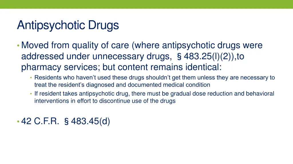 antipsychotic drugs