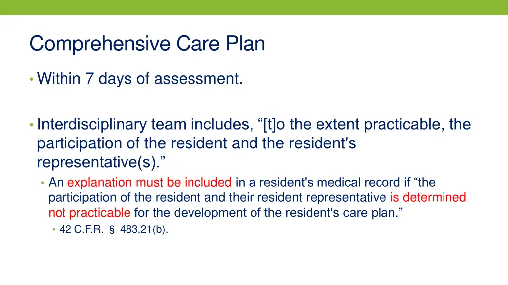 comprehensive care plan