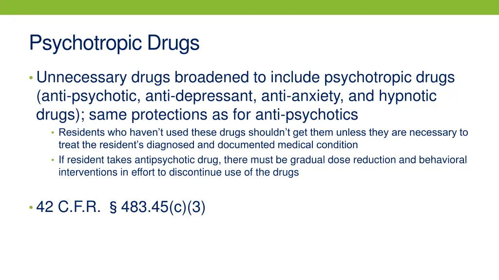 psychotropic drugs