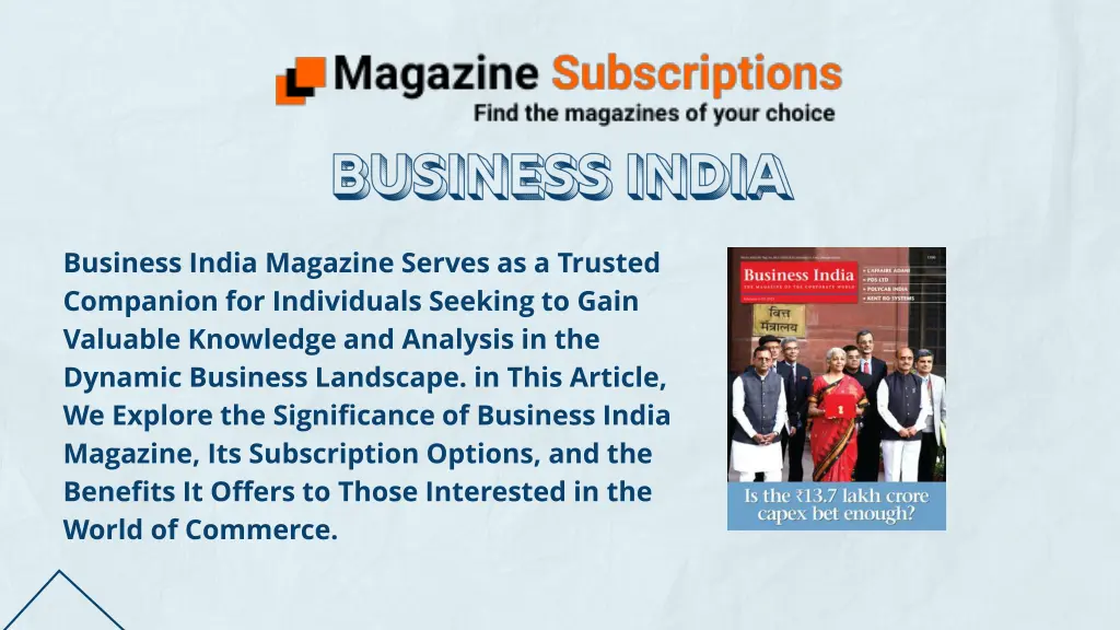 business india magazine serves as a trusted