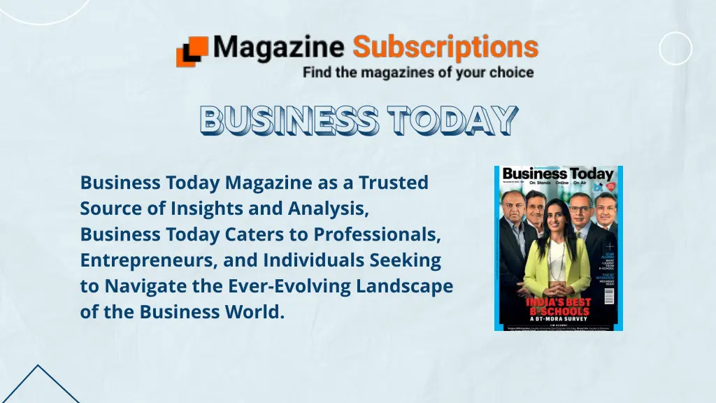 business today magazine as a trusted source