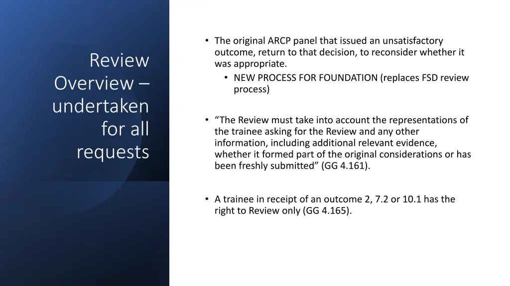 the original arcp panel that issued