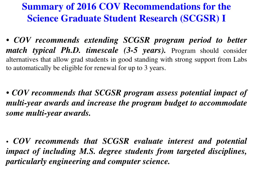 summary of 2016 cov recommendations 3