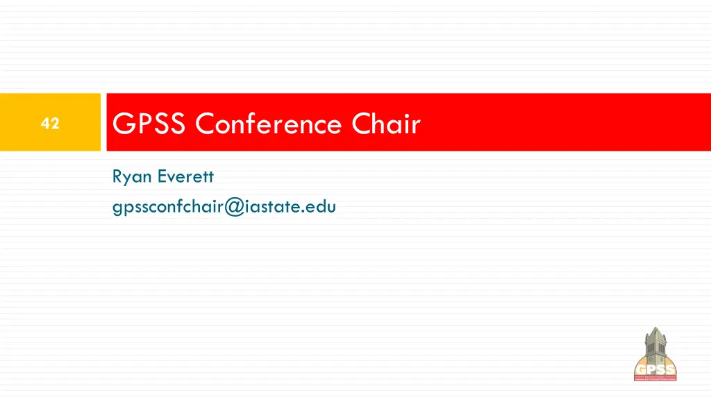 gpss conference chair