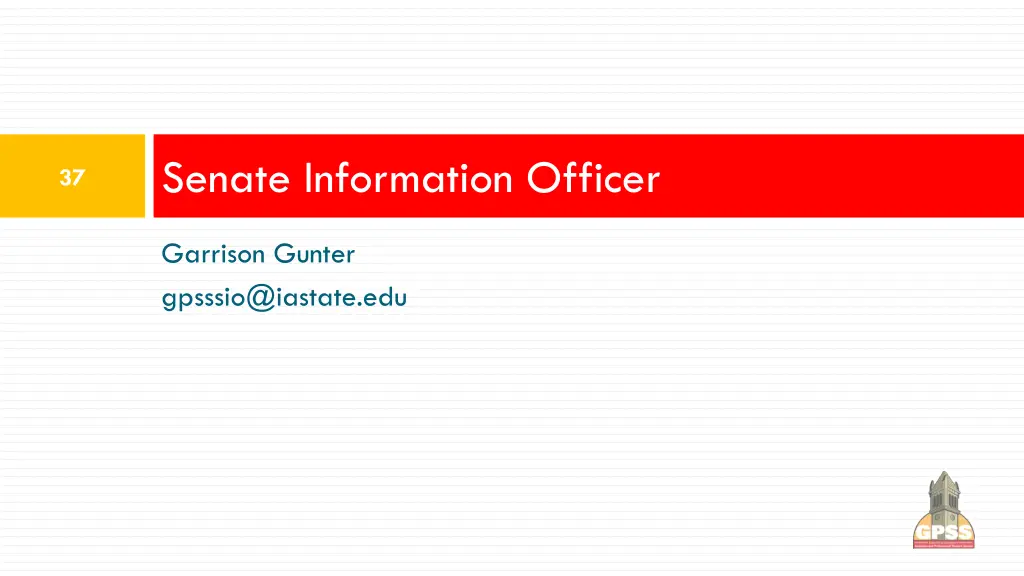 senate information officer