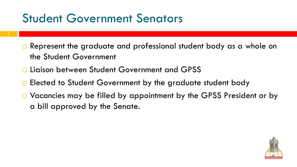 student government senators