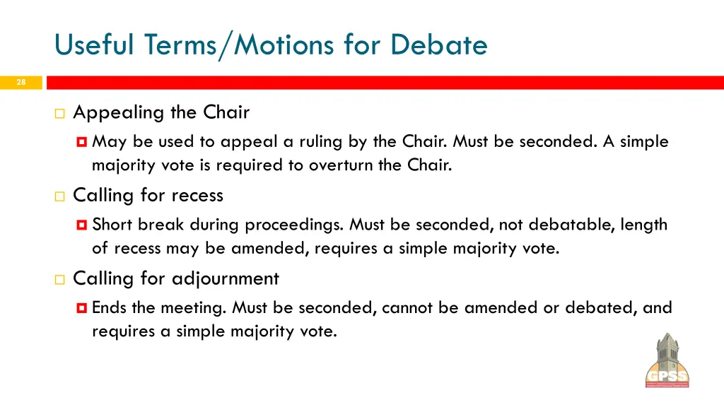 useful terms motions for debate 5