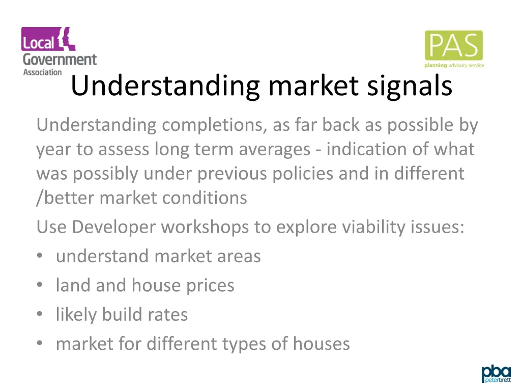 understanding market signals