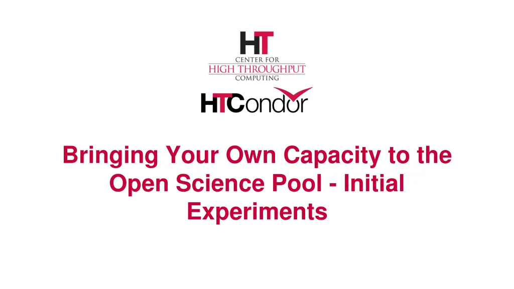 bringing your own capacity to the open science