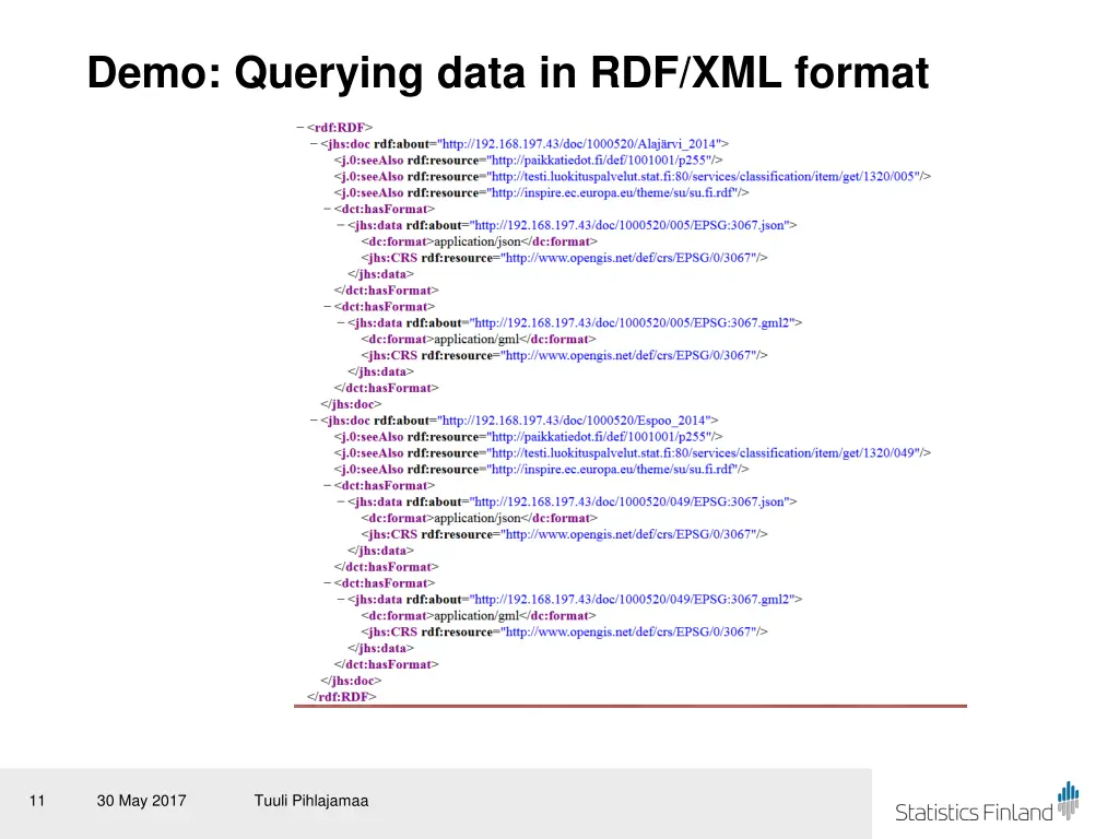 demo querying data in rdf xml format 1