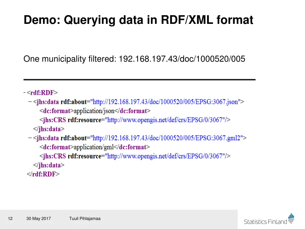 demo querying data in rdf xml format 2