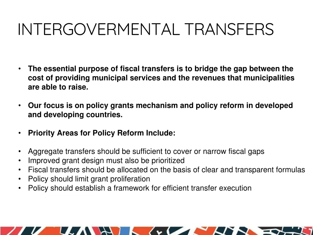 intergovermental transfers