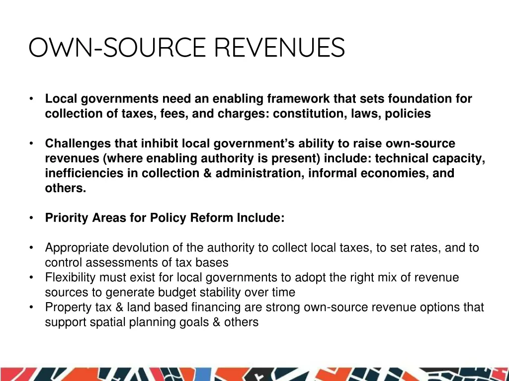 own source revenues