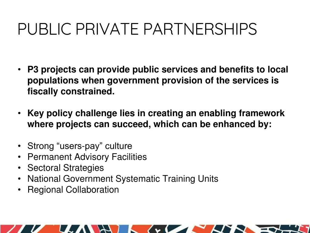 public private partnerships