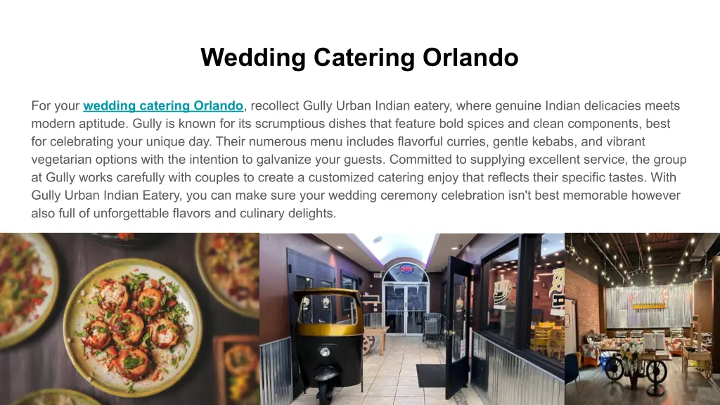 wedding catering orlando