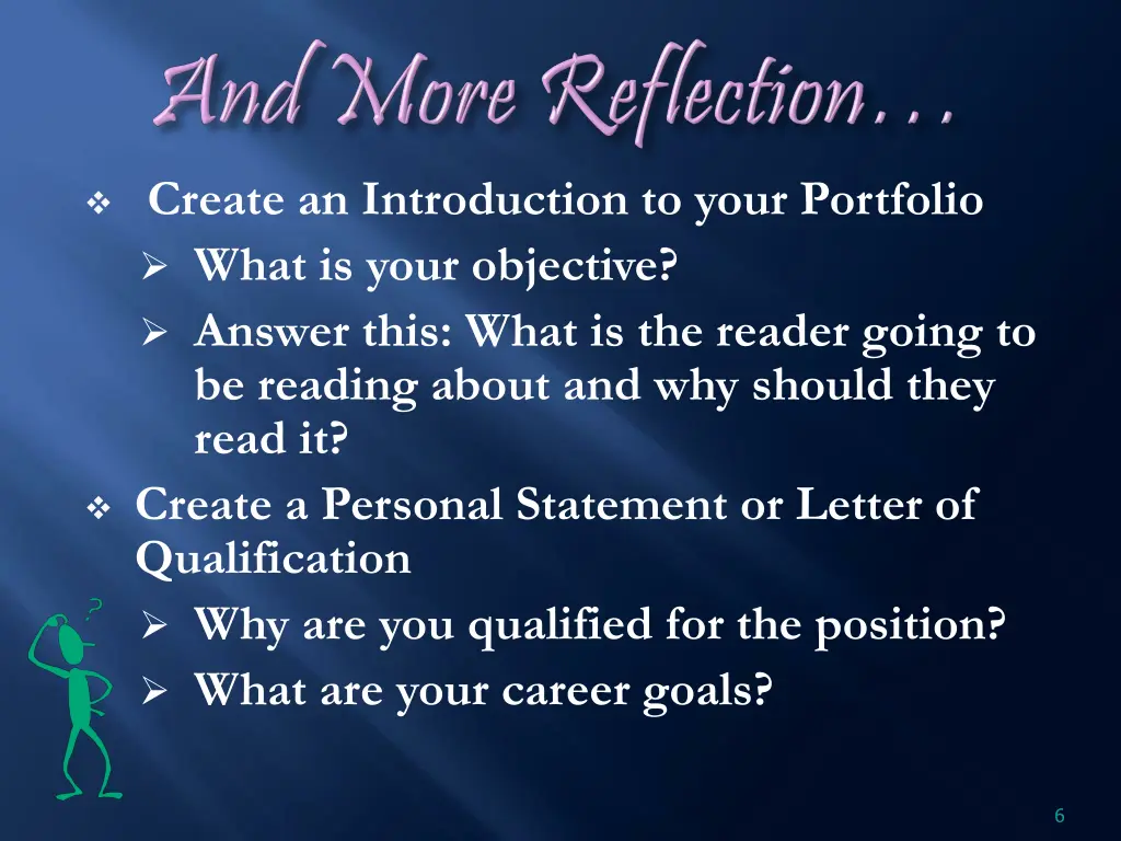 create an introduction to your portfolio what