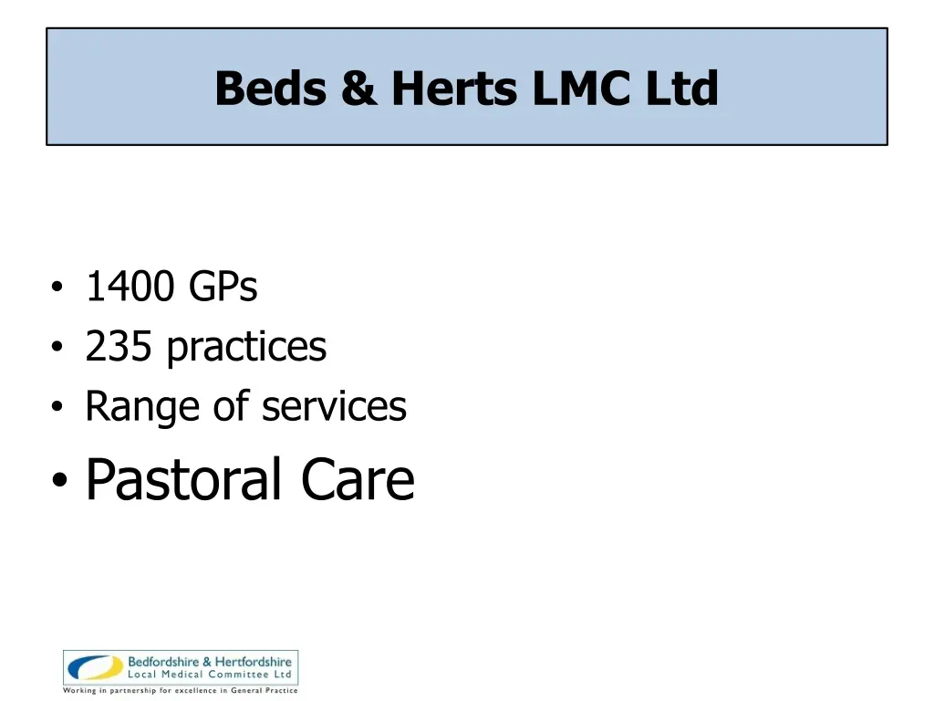 beds herts lmc ltd