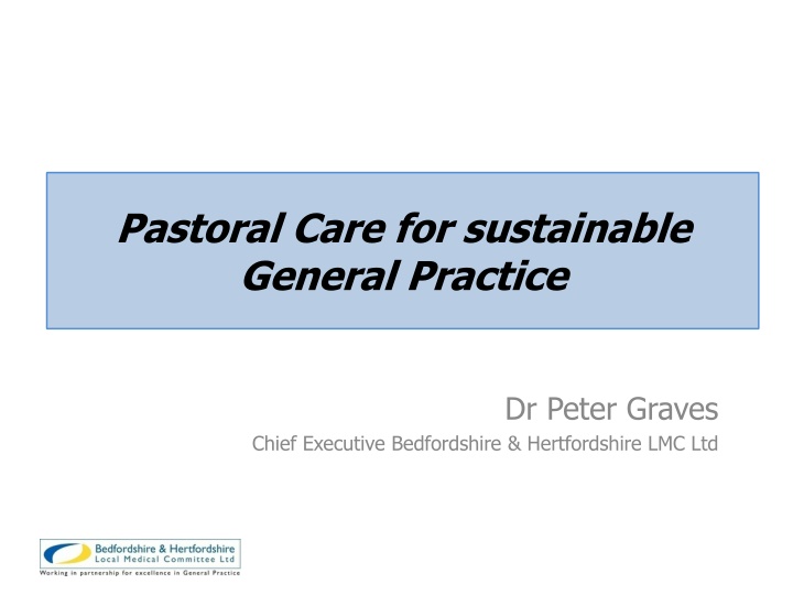 pastoral care for sustainable general practice