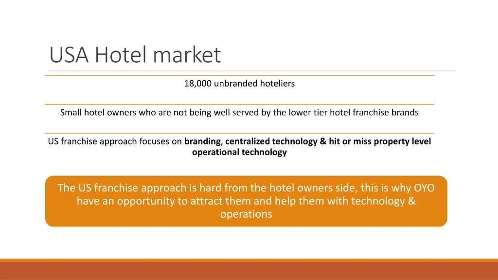 usa hotel market