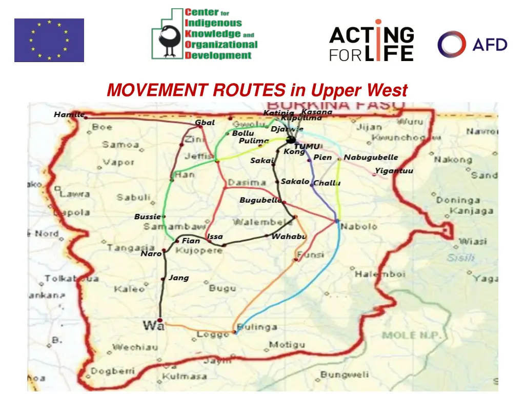 movement routes in upper west