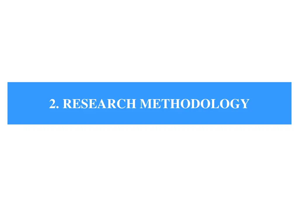 2 research methodology