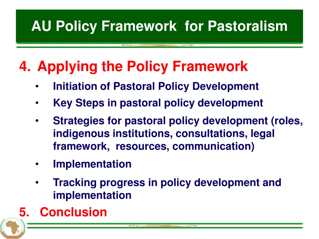 au policy framework for pastoralism 6