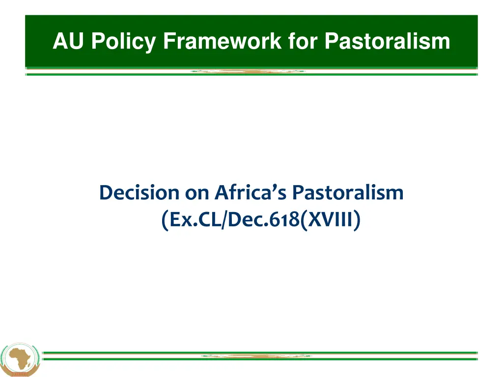 au policy framework for pastoralism 7