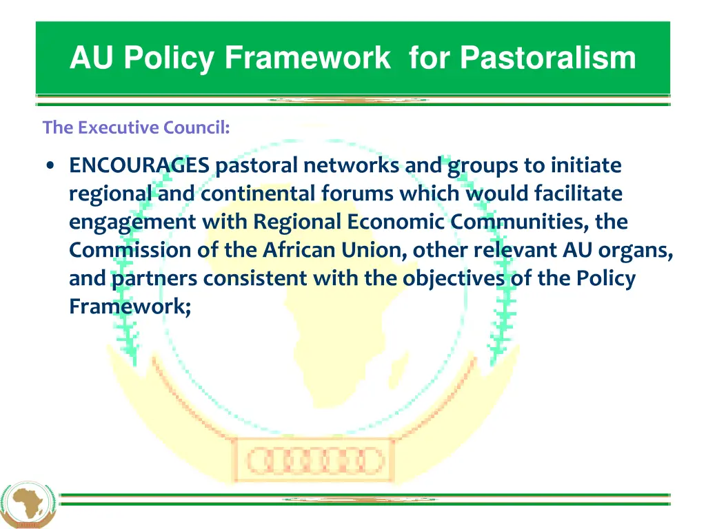 au policy framework for pastoralism 9