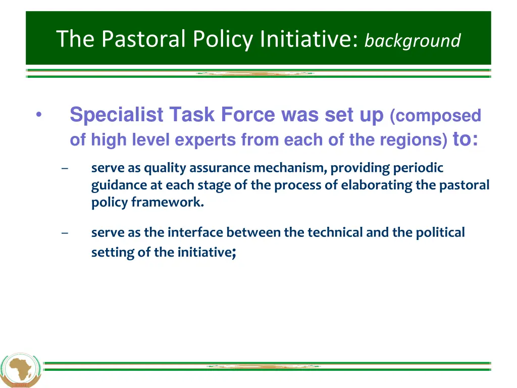 the pastoral policy initiative background 4