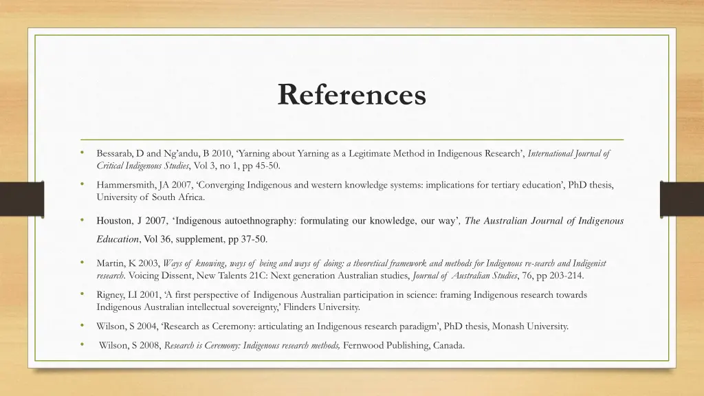 references