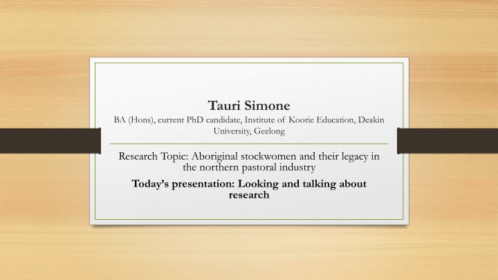 tauri simone